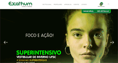 Desktop Screenshot of exathum.com.br