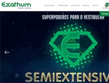 Tablet Screenshot of exathum.com.br